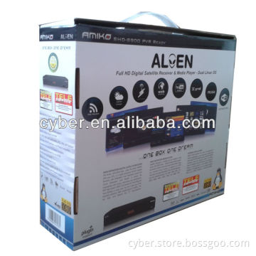 Amiko 8900 Alien Linux systerm enigma2 HD Receiver wifi cheaper than dm800 hd support 3G and Youtube receiver amiko shd 8900
